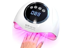 BEENLE PROFESSIONAL 500W UV LED NAIL LAMP - 90 LED Bulbs for Fast Curing Gel Nail Polish - Smart Sensor with 4 Timers (10S/30S/60S/99S) - Portable Nail Dryer for Home & Salon Use - Quick & Even Drying