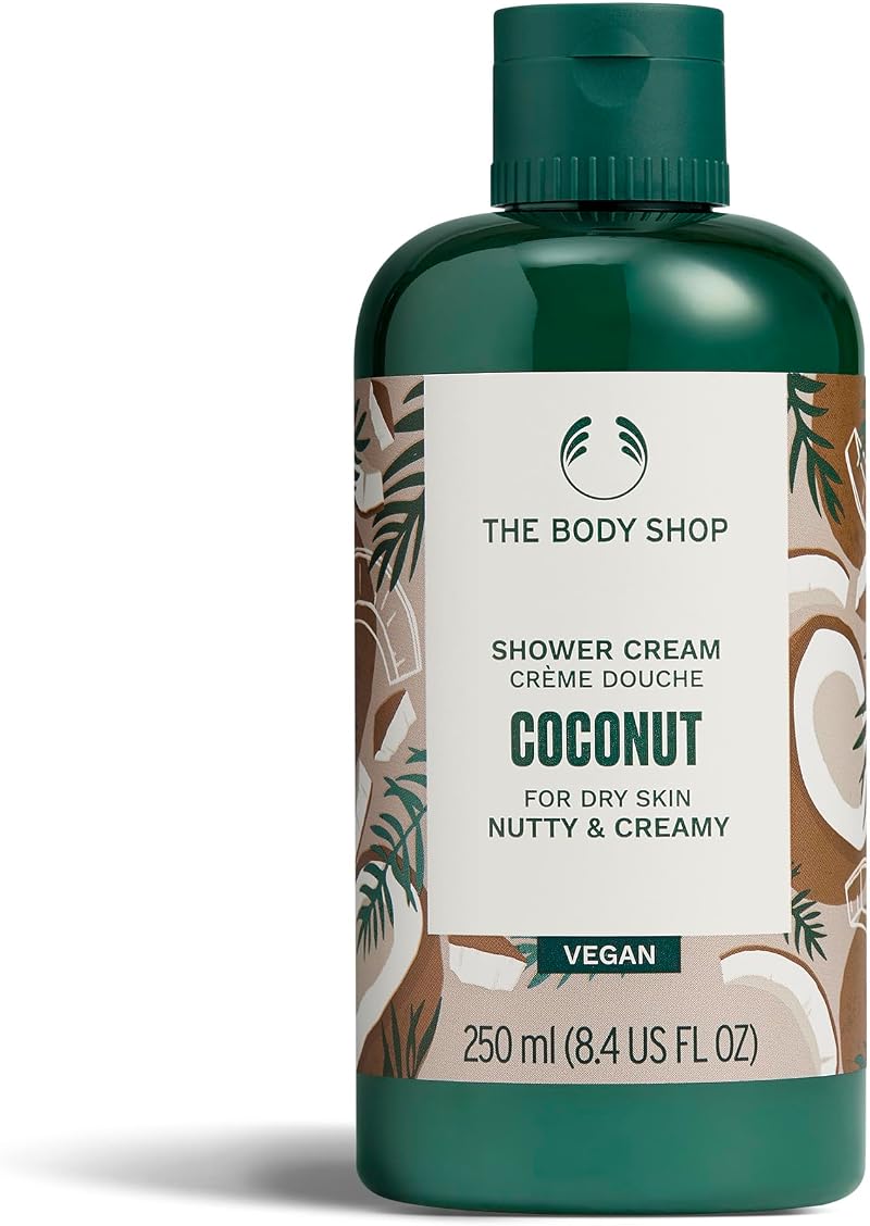 The Body Shop Coconut Shower Cream 250ml Vegan 91% Natural Origin Dry Skin