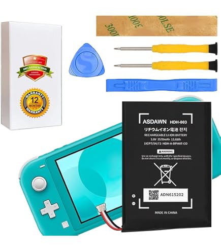 Amazon.com: CENIFENX Switch Lite Battery, HDH-003 3.8V