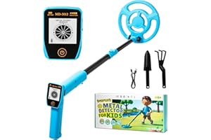 Smofrees Metal Detector for Kids, USB Rechargeable Kids Metal Detector with Simple Display, 24"-34" Adjustable Metal Detector