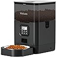 VOLUAS Automatic Cat Feeders - Dry Food Dispenser with Timer, Desiccant Bag, Programmable Portion Size Control 4 Meals Per Day, 10s Voice Recorder