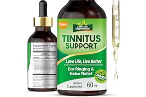 LOVE LIFE SUPPLEMENTS Tinnitus Relief for Ringing Ears, Natural Formula to Reduce Ear Noise, Gentle Tinnitus Relief Ear Drops, Soothe Itching, and Support Hearing Health, 60 mL