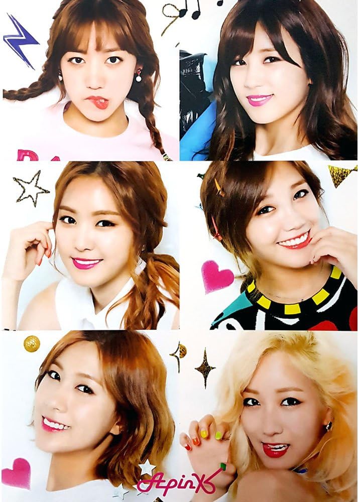 APINK - 12 PHOTO POSTERS + STICKER SET A3 Size Bromide