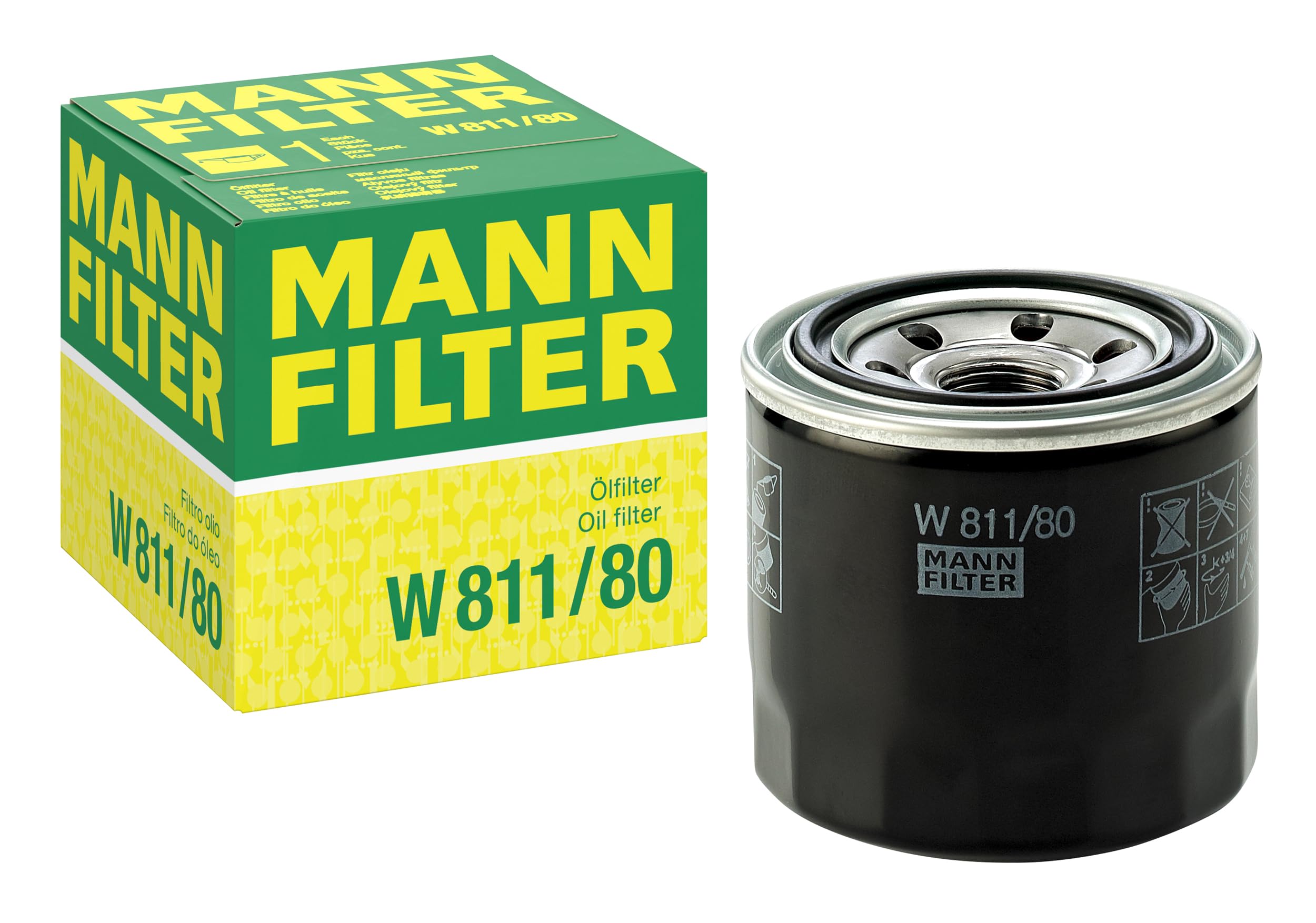 MANN-FILTER W 811/80 Oil Filter - for Cars + Transporters