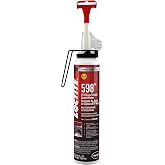 LOCTITE 598 RTV Gasket Maker &amp; Flange Sealant for Automotive: High Temp, Silicone | Metallic Black, 190mL Power Can (PN: 2093362)