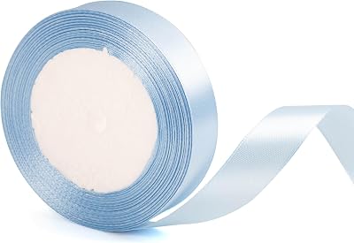 ZSYIULIA 20mm Baby Blue Satin Ribbon 22m Gift Wrapping Floral Craft