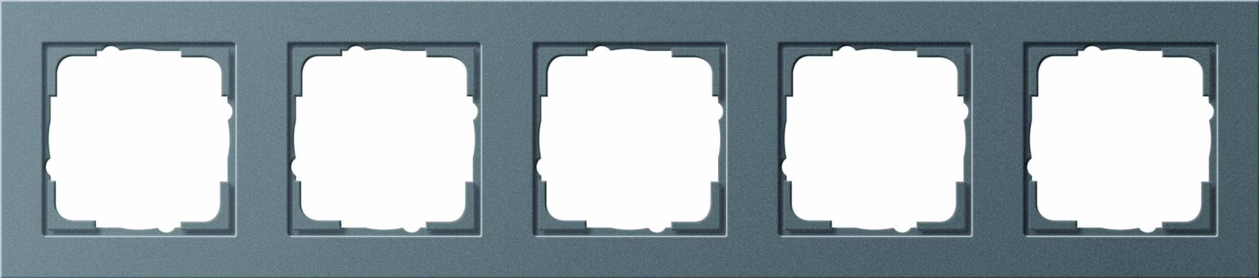 GIRA Frame 021523 5-Way E2 Anthracite, Charcoal Light Switch Cover Plates, Wall Plate