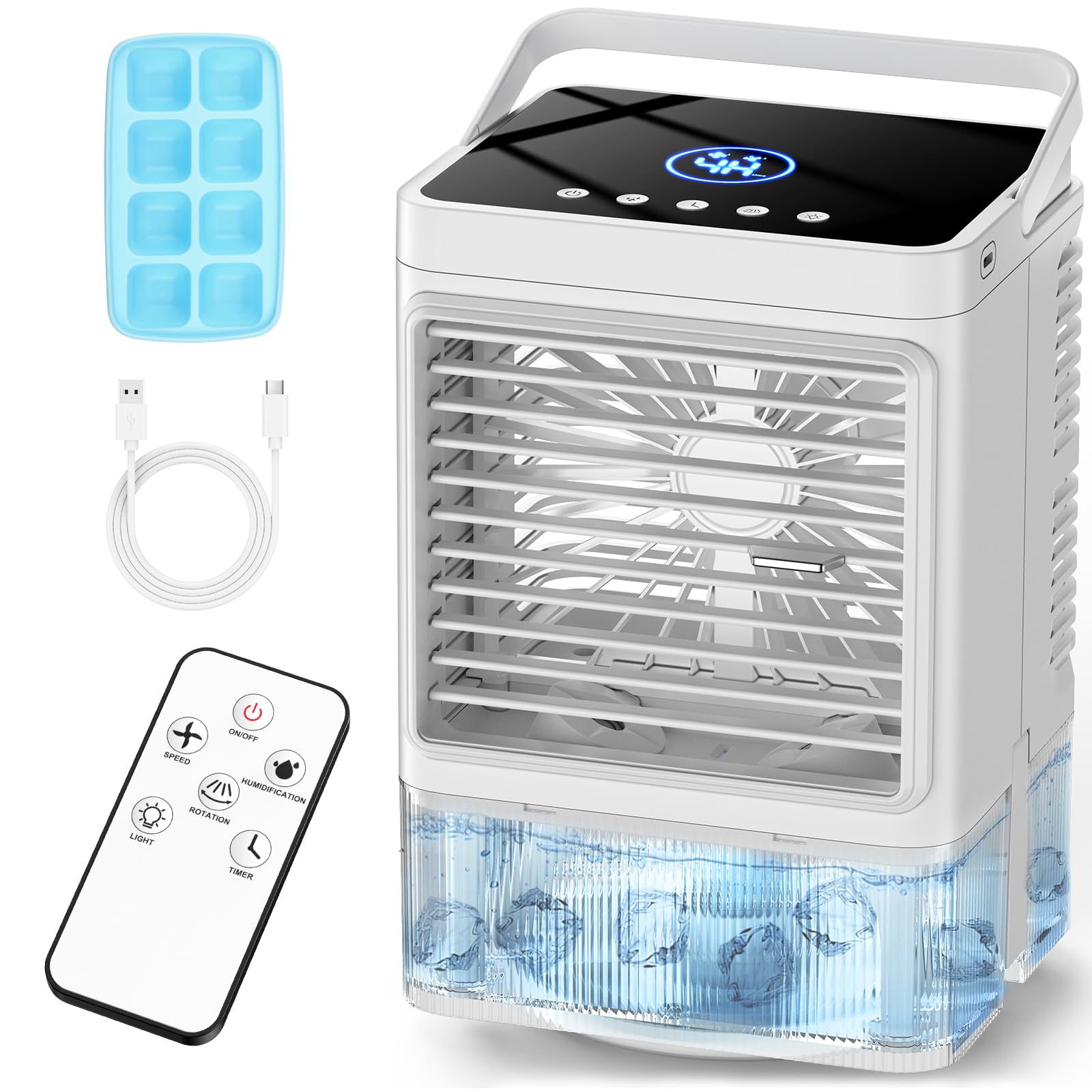 COOLECH Personal Air Conditioner w/Remote & LED