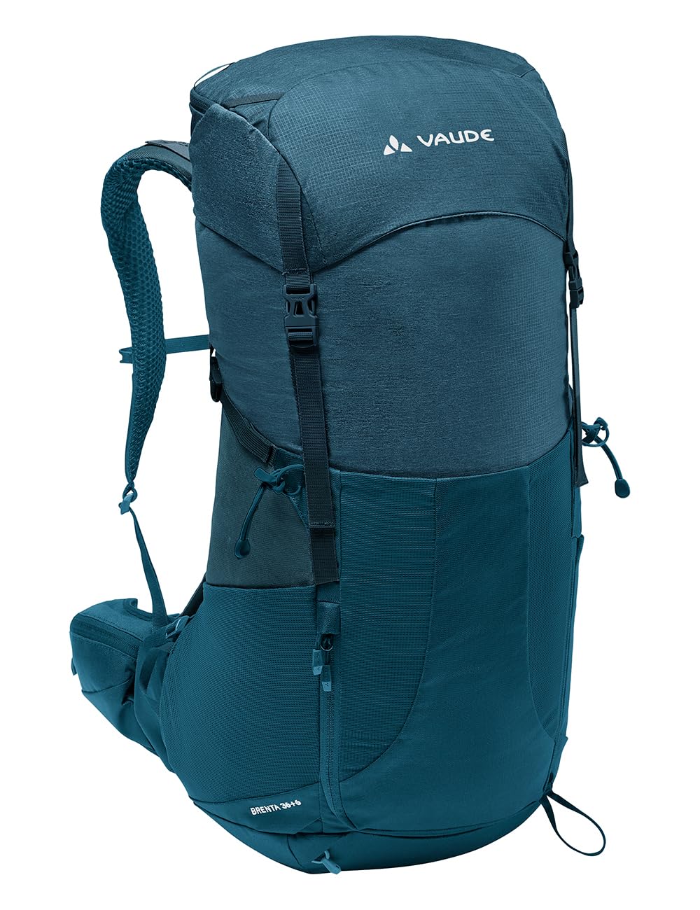 VAUDE Hiking Backpack Brenta, blue 36+6l, Trekking Backpack for Women & Men, Comfortable Backpack Hiking with Integrated Rain Cover, Practical Compartment Layout