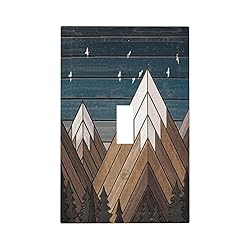 Rustic Geometric Mountain Wilderness Wood Light