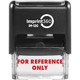 AS-IMP1026 for Reference ONLY Rubber Stamp, with Red Ink