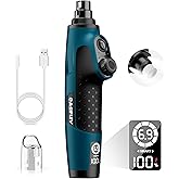 Casfuy Smart 6-Speed Dog Nail Grinder-50% More Power Pet Nail Grinder with 2 LED Lights Quiet Rechargeable Electric Dog Nail