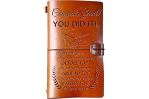 Hiipeenow 2024 Graduation Gifts for Her, Him, Leather Travel Journal 140 Pages Presents, College Nurse Phd Graduation Gifts