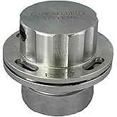Flow Security Systems | Vented Locking Fuel Tank Cap | For Transfer Tanks & Above Ground Commercial Tanks | Prevents Theft & 