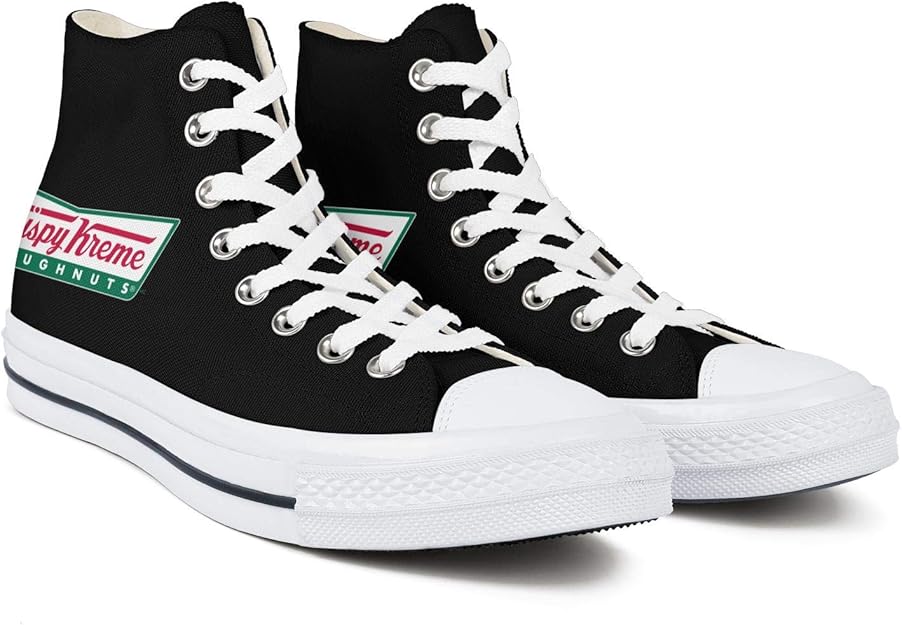 Classic Krispy Kreme Logo Slip on High Lace Laced Sneaker