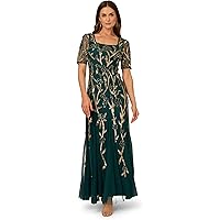Amazon.com: Adrianna Papell Women's Beaded Mesh Dress