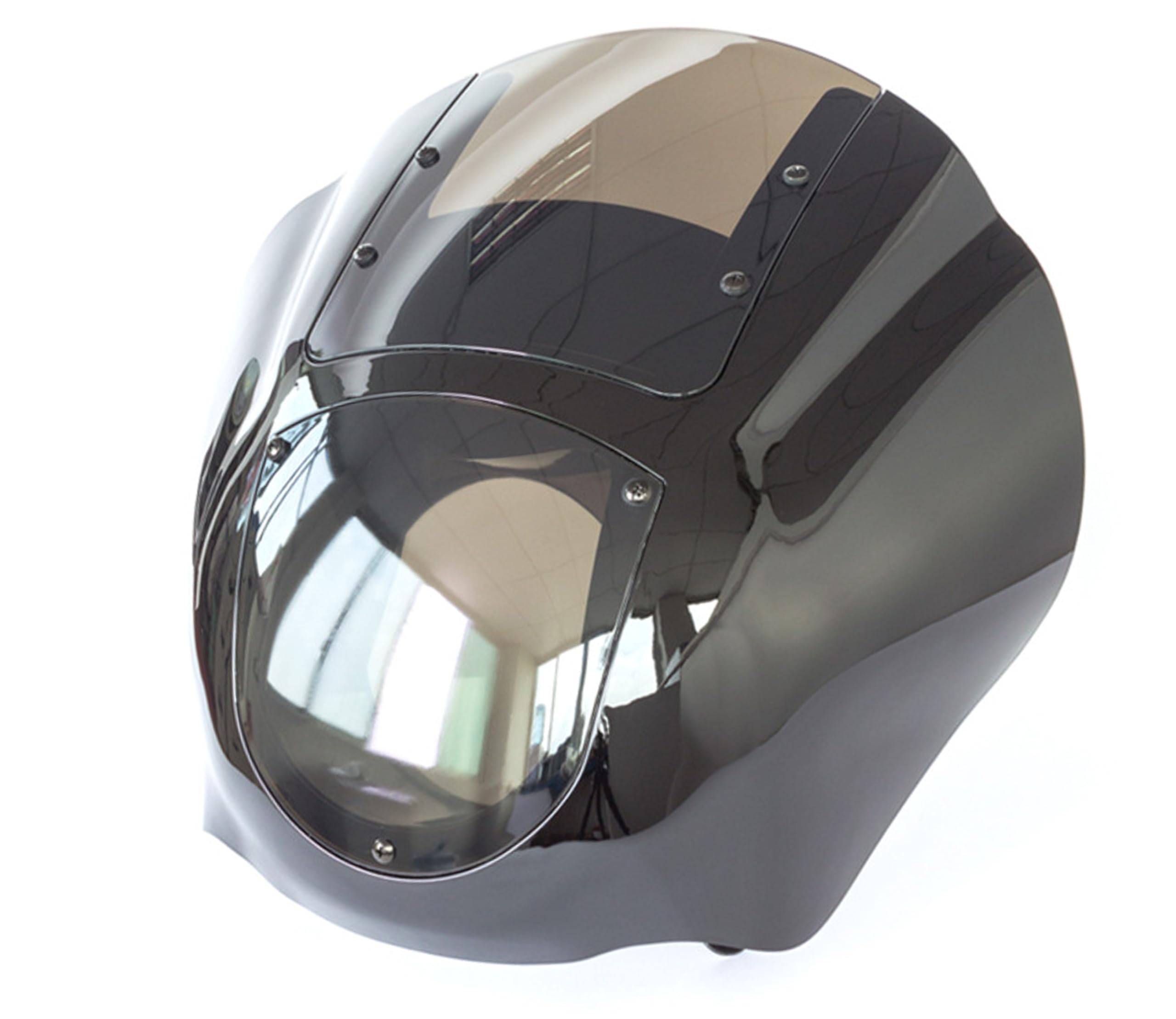 Alchemy Parts Detachable Motorcycle Half Fairing with Tinted Windscreen for Custom and Cruiser Models