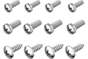Prime Ave Stainless Steel License Plate Screws for Mercedes Benz (Extended Length)