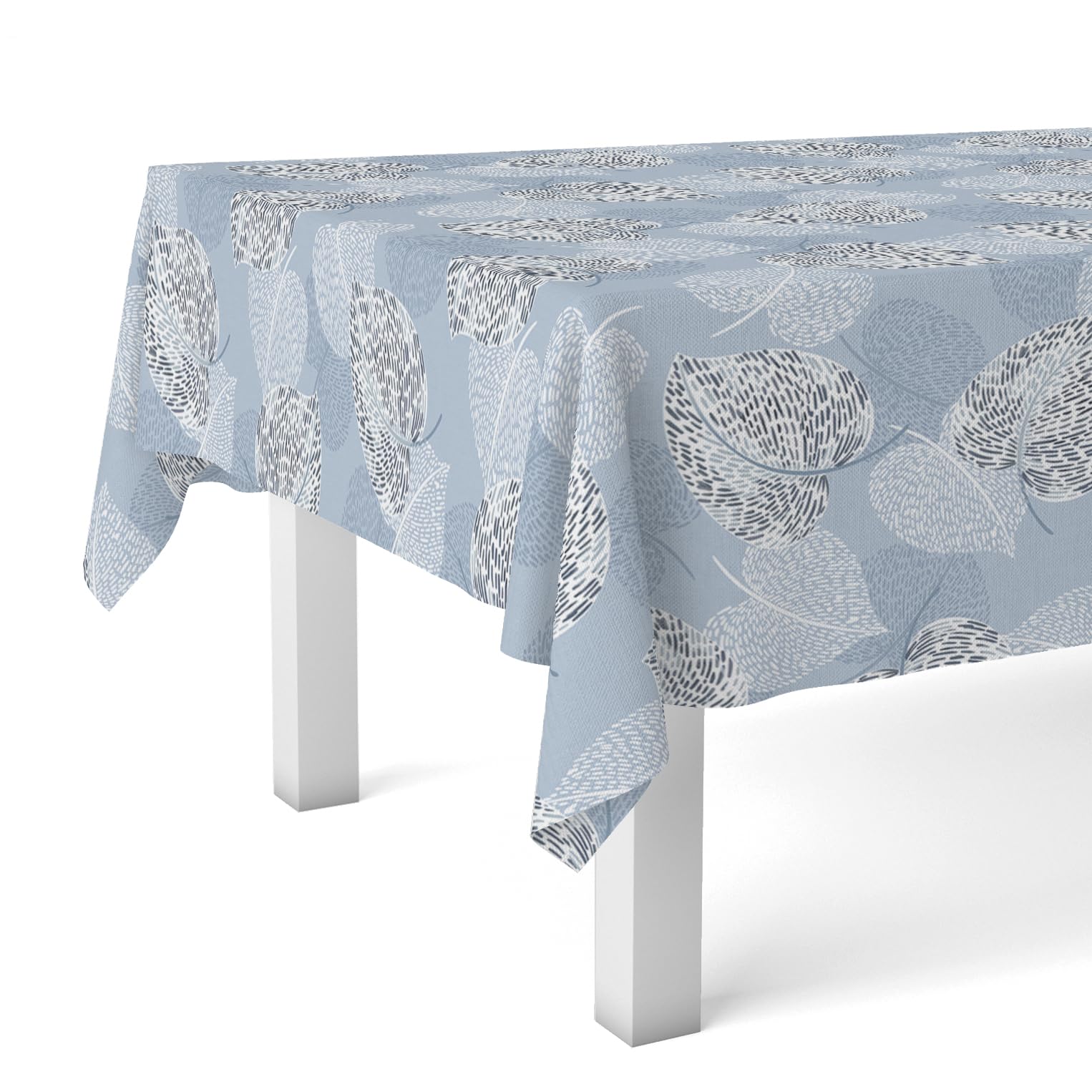 Martina Home Tablecloth Oilcloth SIL Blue 180 x 140 cm