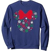 Disney Minnie Mouse Icon Holiday Snowflakes Sweatshirt