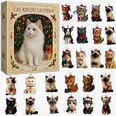 2026 Cat Advent Calendar, 24‑Day Christmas Countdown Calendar (Cat A) | 24 Pcs 2D Acrylic Cute Kitten Ornaments, Festive Hanging Decor for Christmas Tree, Holiday Gift for Cat Lovers &amp; Cat Owners