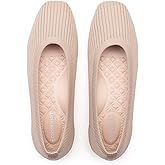 Frank Mully Women's Flats Square Toe Flats Comfortable Slip on Washable Ballet Flats Shoes for Women Dressy Work