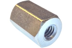 Lyn-Tron, Brass, Female, Zinc Plated, 3/8"-16 Screw Size, 0.625" OD, 1.5" Length, (Pack of 5)