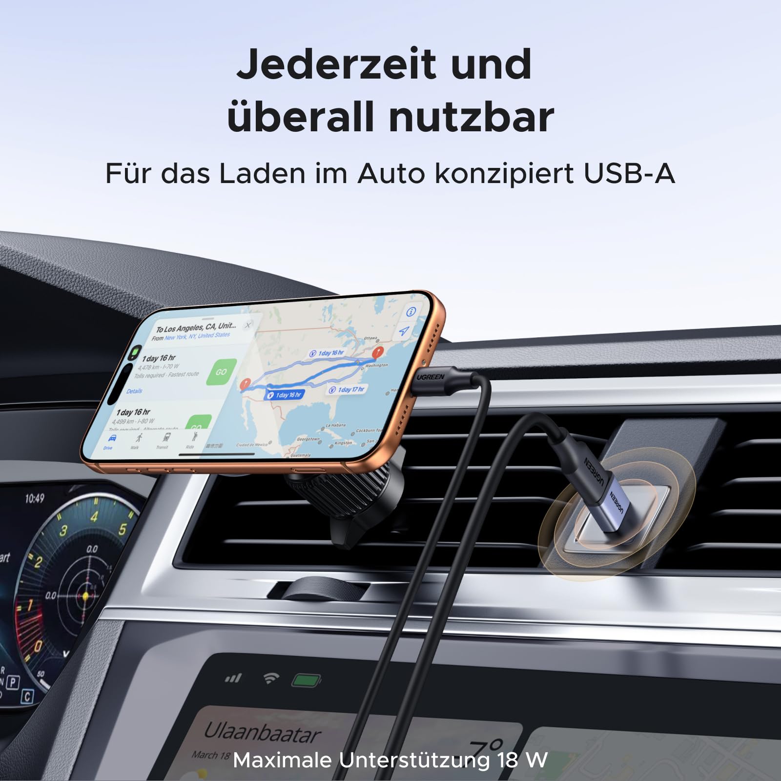 UGREEN USB C Adapter (5 Stück), 10Gbps USB C Buchse zu A Stecker Aluminium Adapter Kompatibel Mit iPhone 17/16/15 Serie, iPad, Galaxy S/Note Serie, Laptops, Carplay usw 3