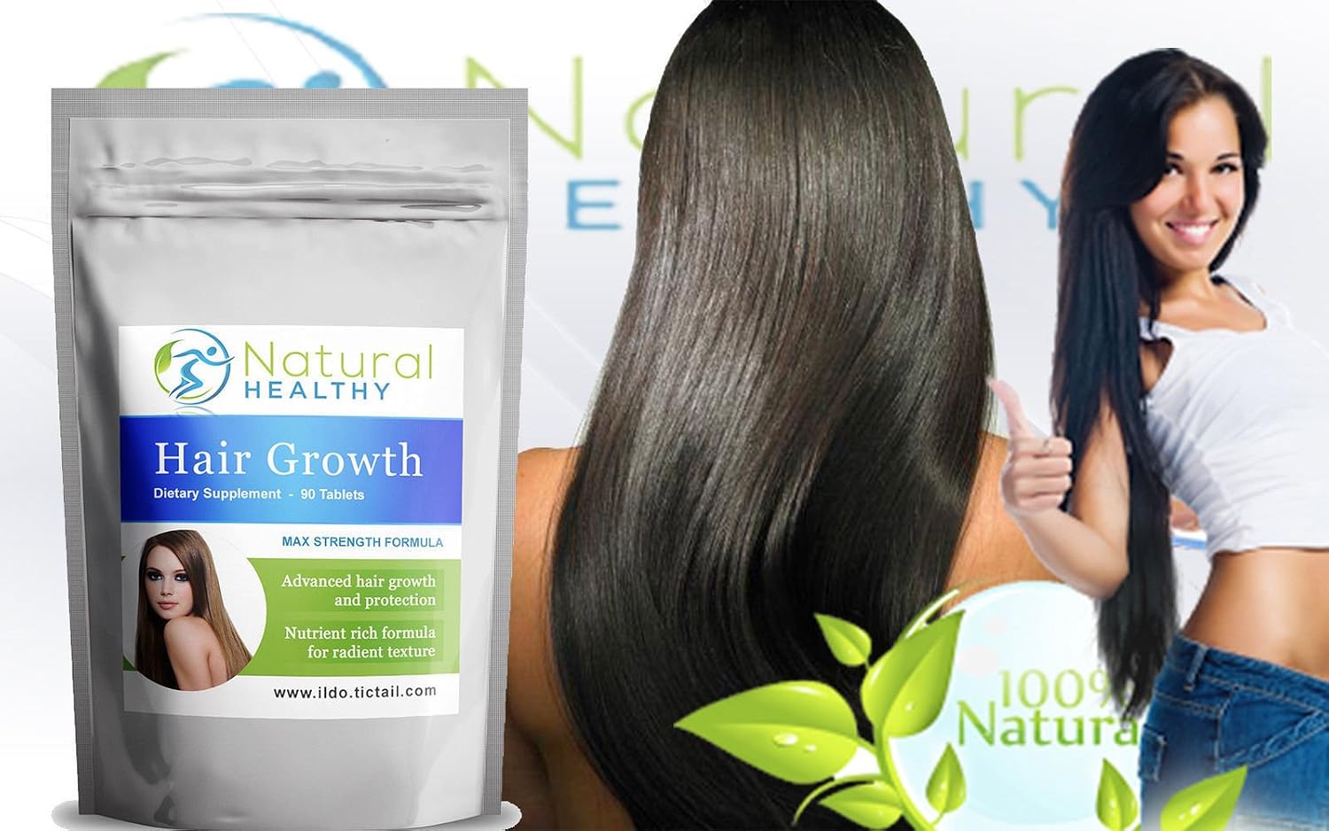 60 Hair Boost Supplement Hair Care Multivitamins Long Thicker