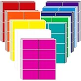 Large 5x3 Inch Blank Labels for Storage Bins, 240 PCS Writable & Removable Organizing Labels, 10 Colors for Moving Boxes, Totes, Home Office Supplies and Color Coding