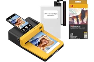 KODAK Dock ERA Plus 4PASS Instant Photo Printer, 4x6 inches, 50 Sheets Bundle