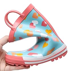 LANCDON Toddler Rain Boots for Boys and Girls