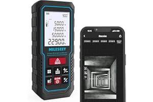 MILESEEY Laser Measure: ±2mm Accuracy, Digital Angle Level, Phone App Support for Data Recording and Sketch Creation Laser Me