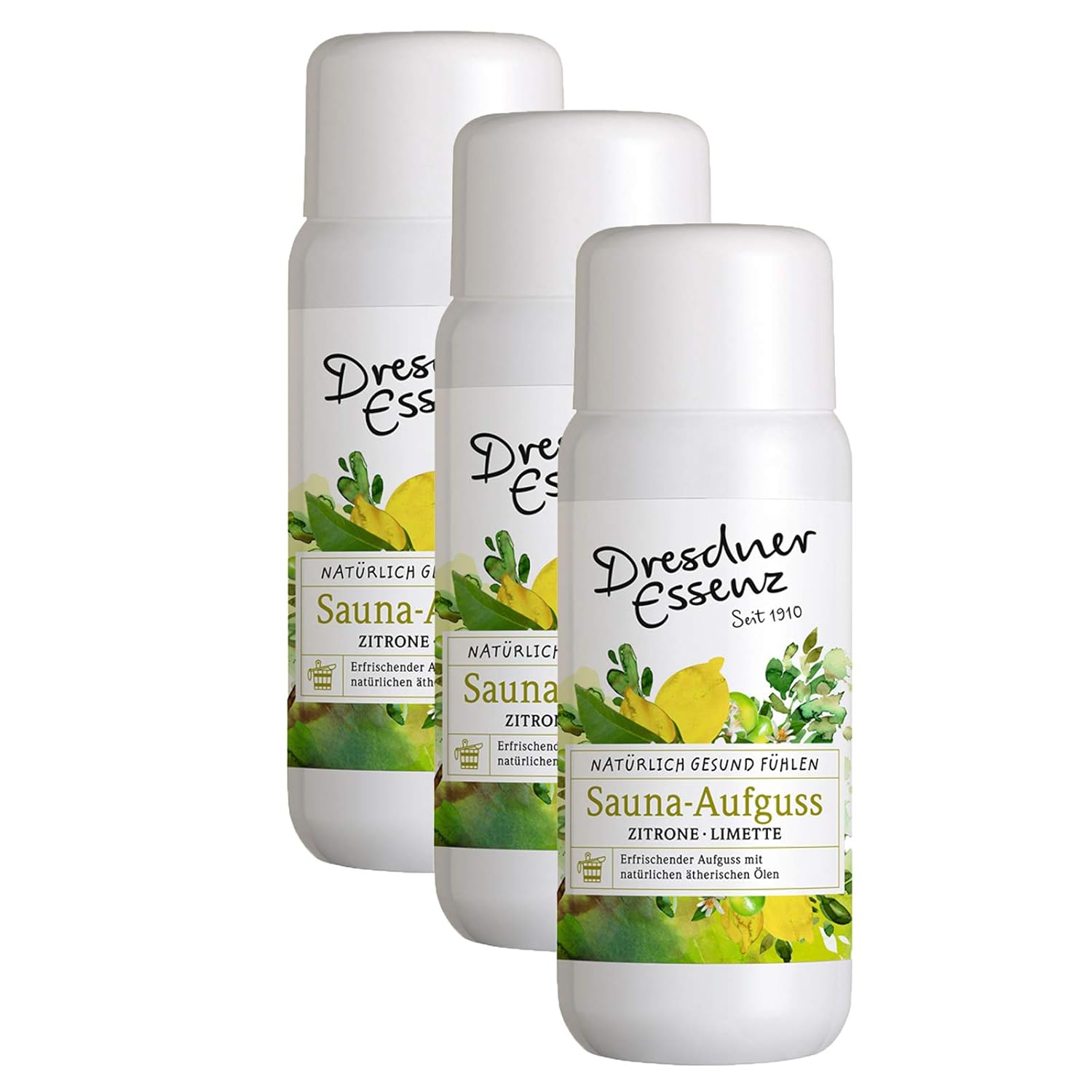 3er Pack Dresdner Essenz Saunaaufguss Zitrone Limette 3 x 250 ml Amazon.de Beauty