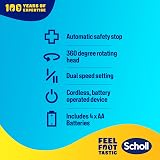 Dr. Scholl's ExpertCare 2-in-1 Electric Foot File, Dual Speed, Batteries view 7