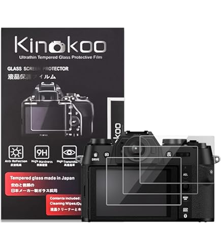 X100 Vi Kinokoo Pack De 2 Films Protection Verre Trempé 9H Pour Fujifilm X100V Et X100VI - Anti-Rayures Et Anti-Traces Film Verre Trempé Fuji X100v