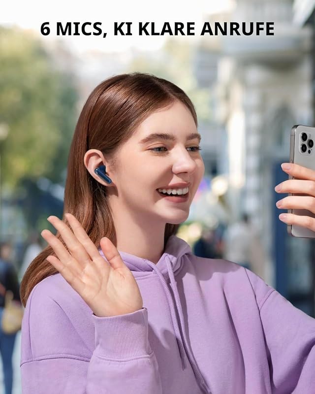 by Anker P40i, Wireless Earbuds mit Noise Cancelling, BassUp