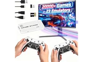 2025 Retro Gaming Console,Game Stick Built-in 20,000+ Games & 23 Emulators,4K HDMI Output,4K HDMI Output and Daul 2.4GHz Wire