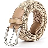 Braided Canvas Woven Elastic Stretch Belts for Men/Women/Junior with Multicolored