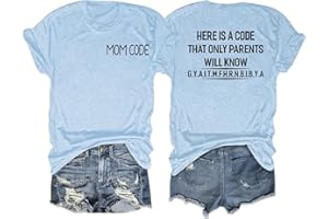 ILH Womens Letter Print Cotton T Shirts Trendy Casual Summer Tops Funny Cute Graphic Tees Short Sleeve Crewneck Tunic Top