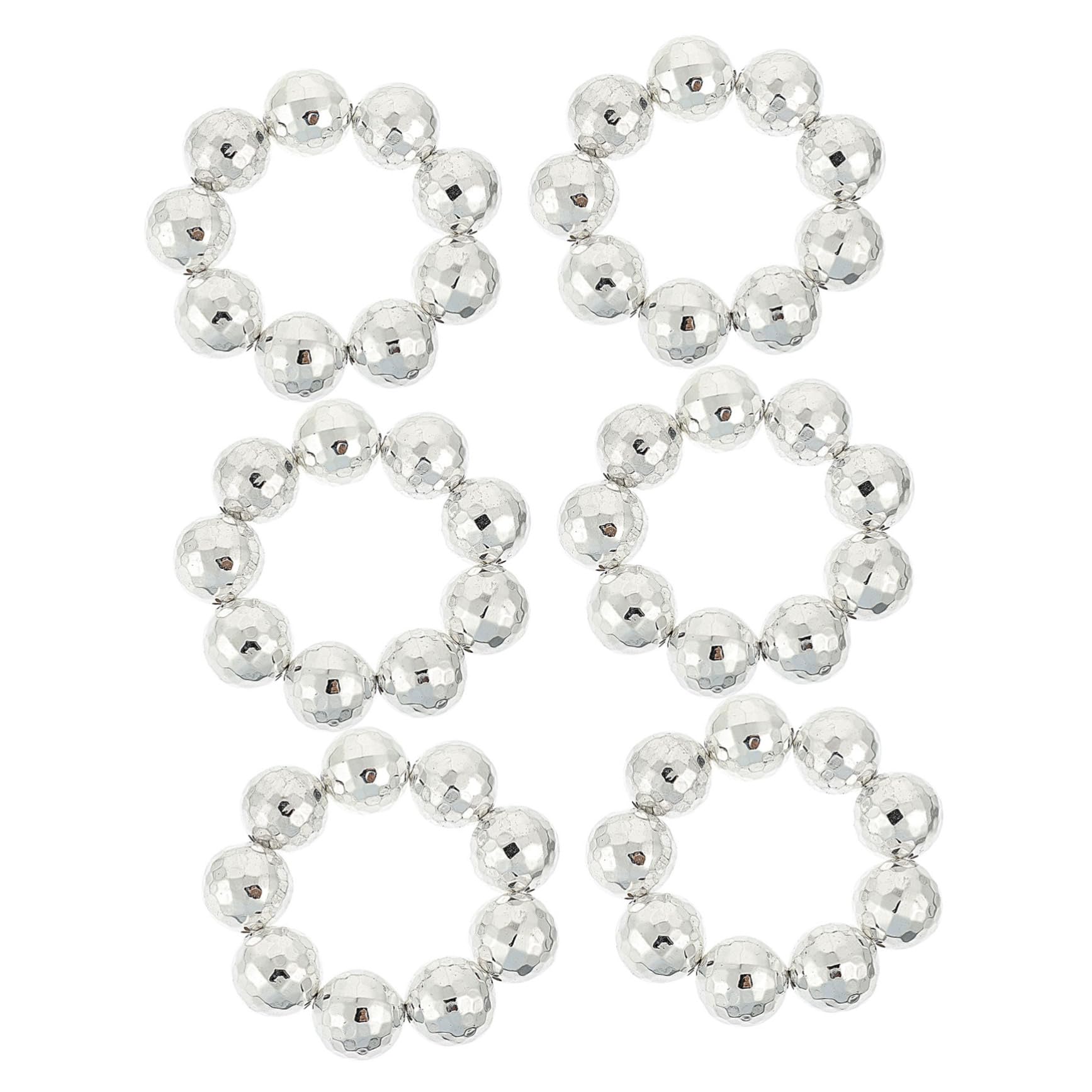 SAFIGLE 6pcs Mirrored Bracelets Set - Women's Party Accessories for Rave and Night Out - Shiny Wrist Decors for Jewelry Lovers - Perfect for Festivals and Special Occasions