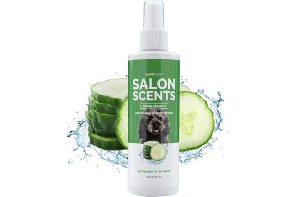 Bark2Basics Salon Scents Pet Grooming Cologne Spray - 8 oz, Natural Professional Groomer Perfume for Dogs and Cats, Long Last