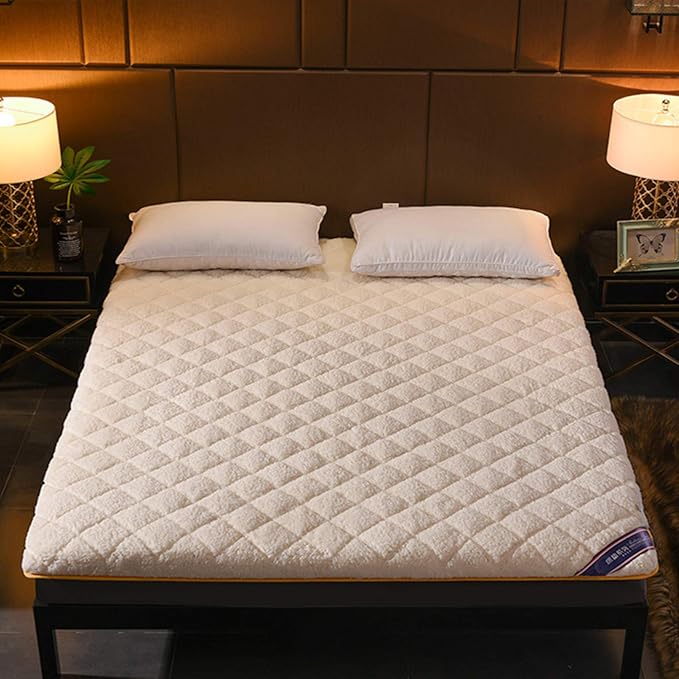 OLLOLCCY Super Soft Mattress Topper Easy Storage Single Double Mattress For Student Dormitory