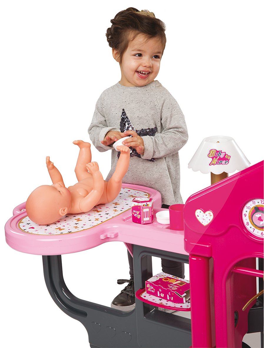Munecas Y Accesorios 18 Meses Biberon Magico 2325 Smoby 2316 Smoby Baby Nurse Trolley Nursery 2 En 1 Juguetes Y Juegos Thebigonealaska Com