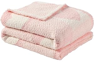 CREVENT 30"X40" Cozy Soft Warm Chenille Baby Blanket for Girls Boys, Newborn Essentials for Infant, Baby Shower Receiving Gif