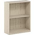 Furinno Gruen 2-Tier Open Shelf Bookcase, Metropolitan Pine