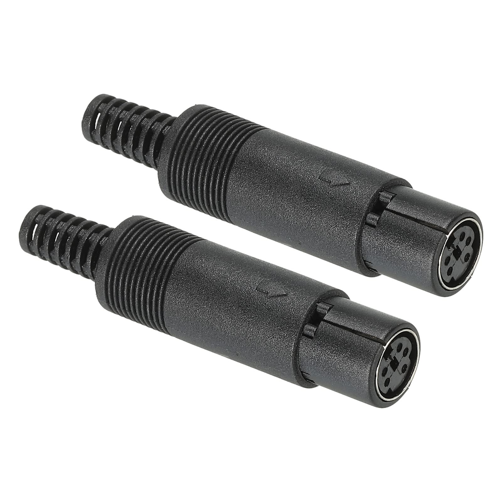 PATIKIL S-Video DIN Mini Female Socket 5 Pin Signal Transmission for TV, DVD Player Pack of 2