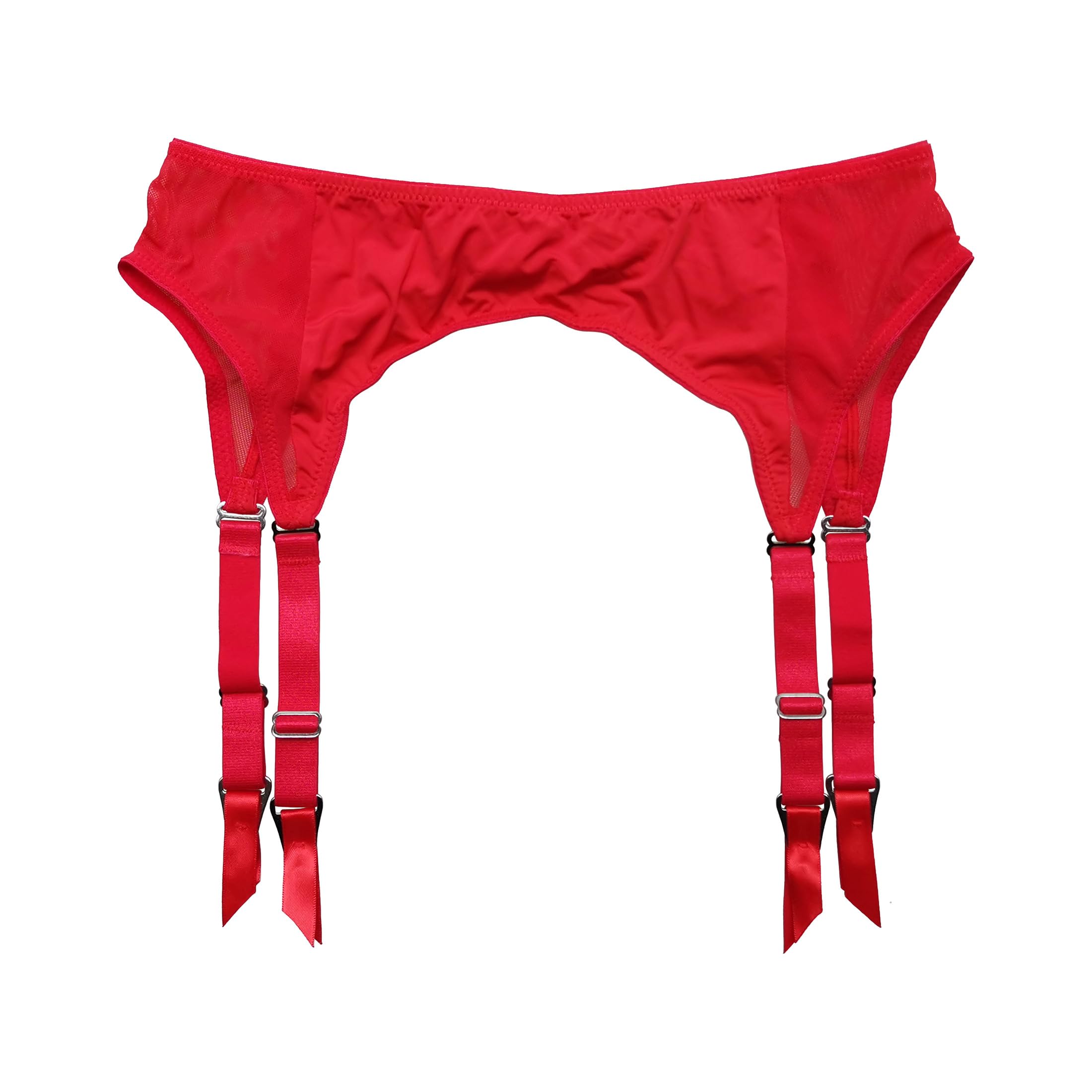 Gauze Wide Straps Garters Belt for Stockings Metal Clips Women's Lingerie  GB005 | eBay