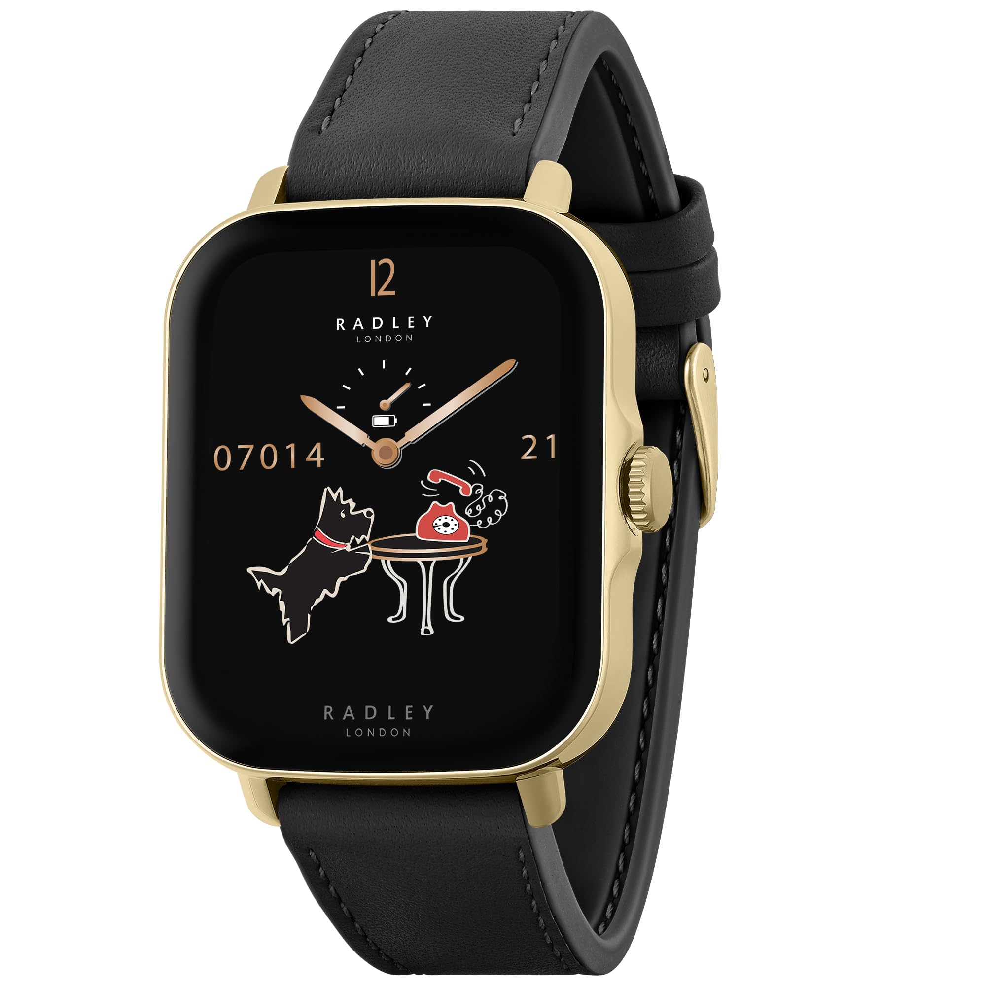 RADLEY Series 20 Women's Smart Calling Watch with Black Leather Strap RYS20-2162