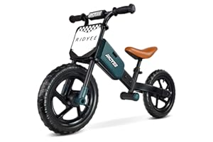 RIDYEE Toddler Balance Bike 2 Year Old, Kids Balance Bike for 2 to 5 Year with Tool-Free Adjustment, Limited Steering, Footrest, Custom Name Plate with Stickers, Gift Bike for 2-3 Boys